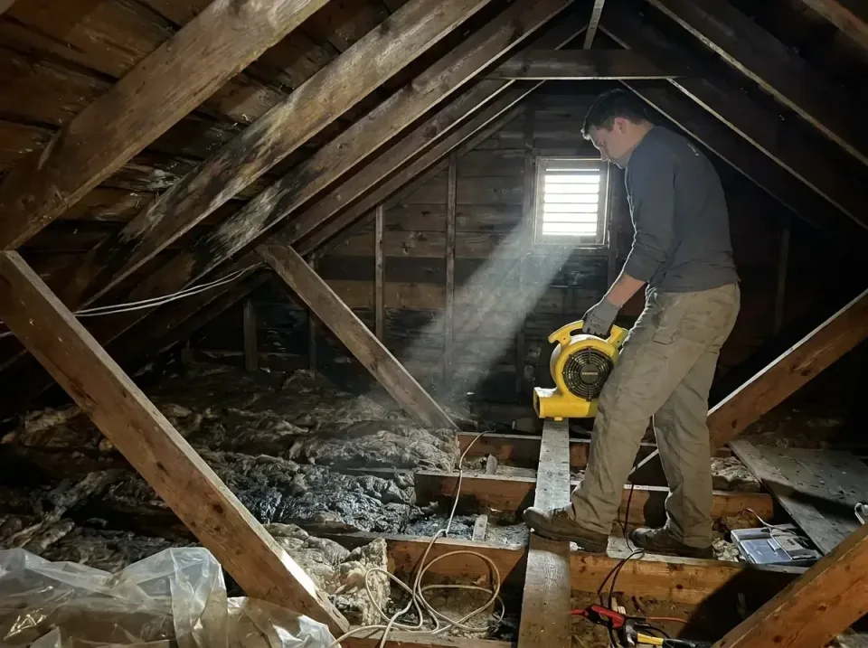 attic-water-damage-drying-proc-007 — frequently asked questions, Emergency Water Extraction & 24/7 Flood Response in Mulberr…